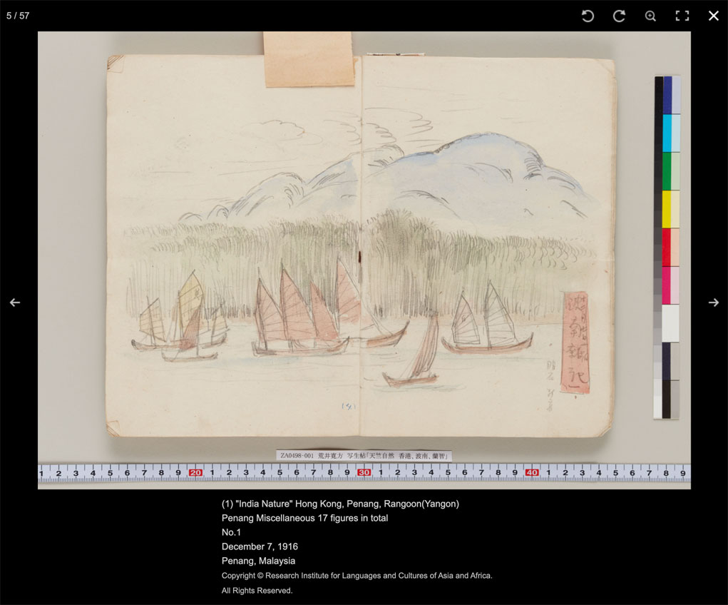 Screenshot of the image slide viewer